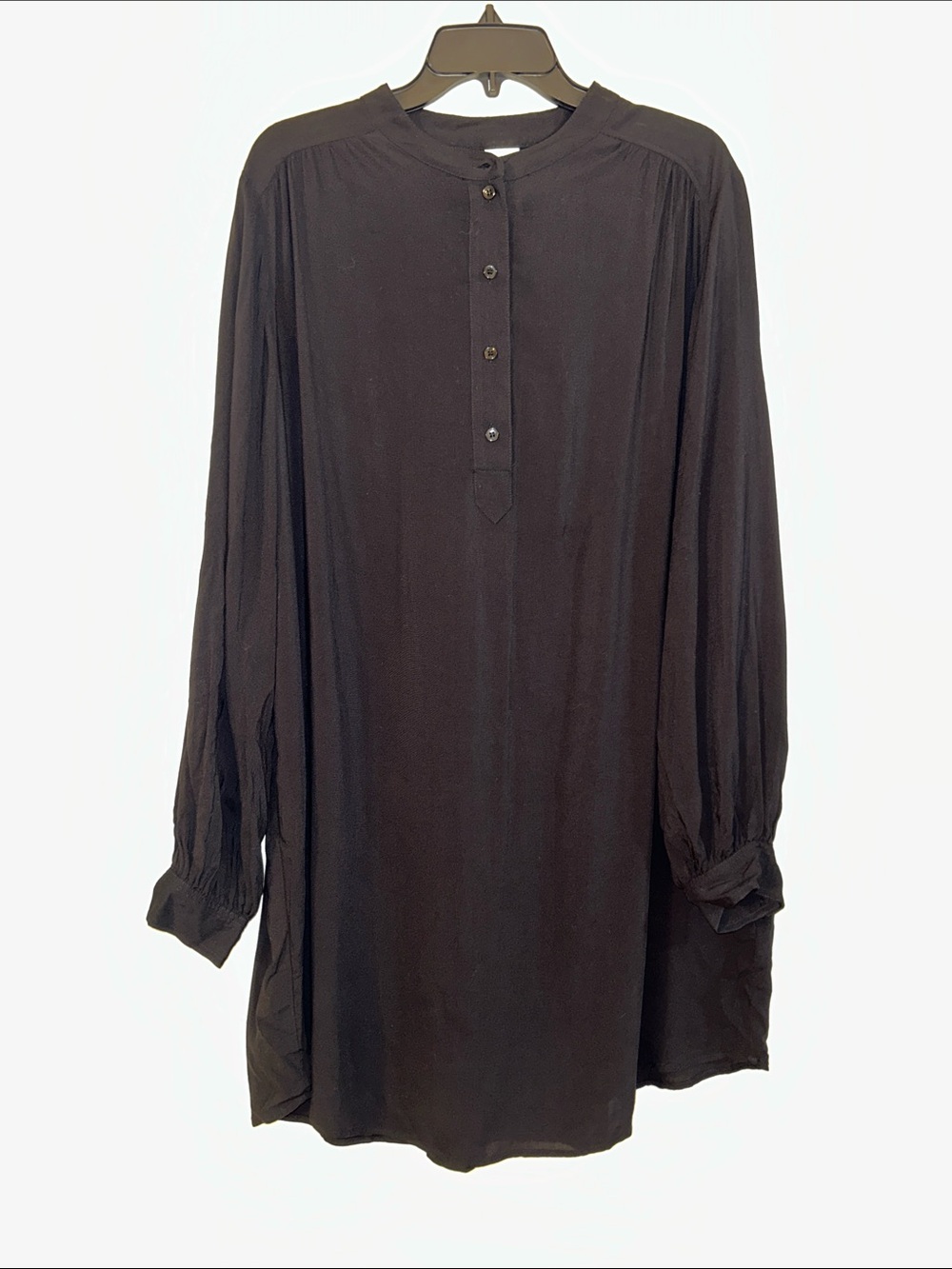 H&M Black Long-Sleeve Mini Dress